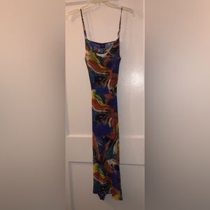 Miss Lola multi color midi dress